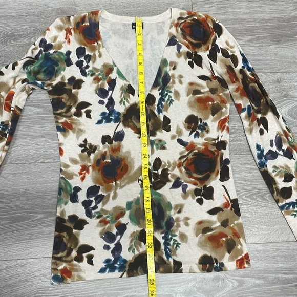 Rafaella Cardigan Floral V-Neck M - Picture 9 of 16